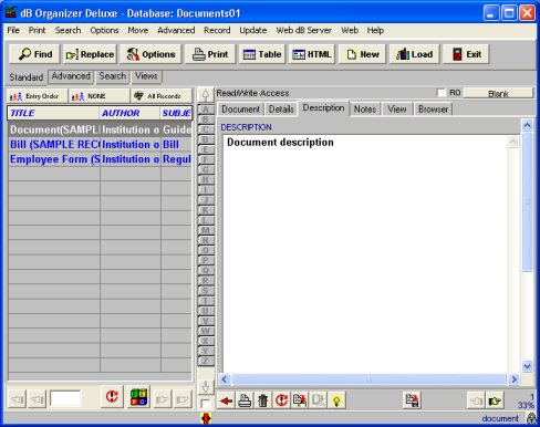 document inventory software, database
