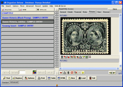 stamp inventory software, picture