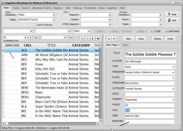 search and replace sample, create barcode numbers, open table
