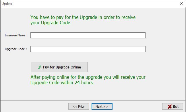 upgrade advantage, enter upgrade codes