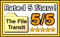 Rated 5 star at FileTransit, Book Software Review