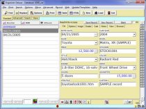 free car sales catalog database template for organizer deluxe and