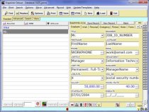 free personnel employee database template for organizer deluxe and