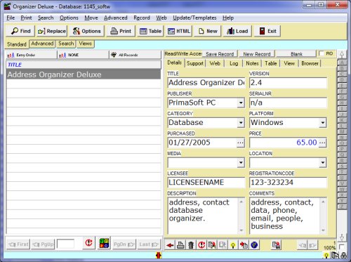 software inventory, software database