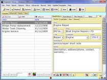 free boat service log database template for organizer deluxe and pro