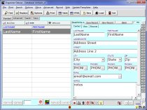 free simple address contact book database template for organizer