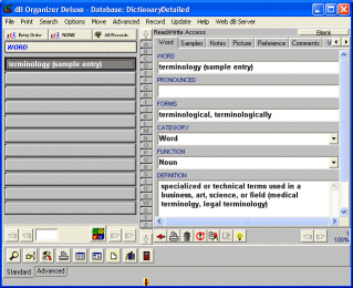 dictionary manager software solution detailed