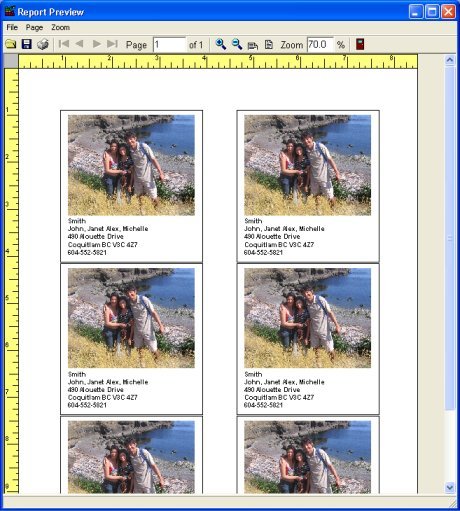 church photo directory, preview window
