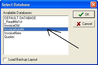 select database