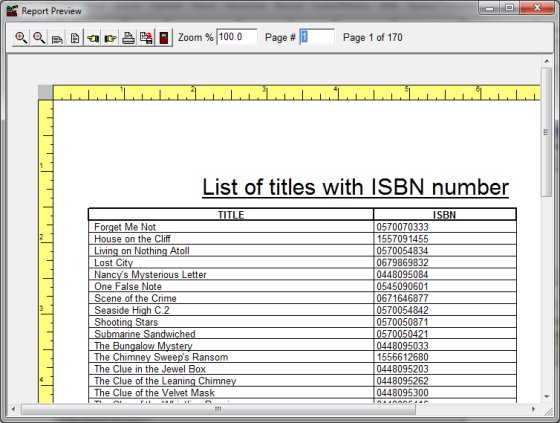 select ISBN data field