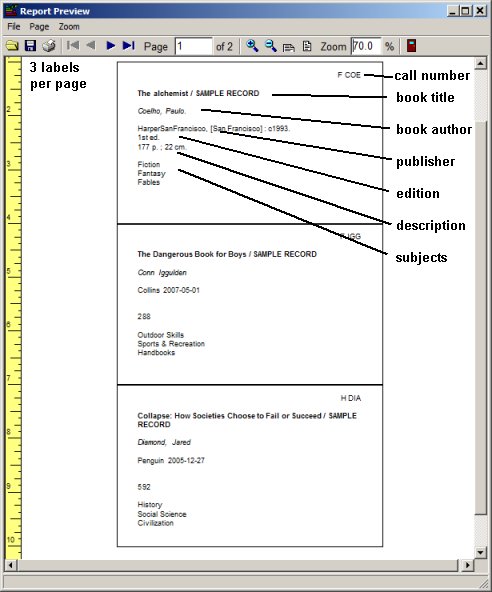 libray catalog cards