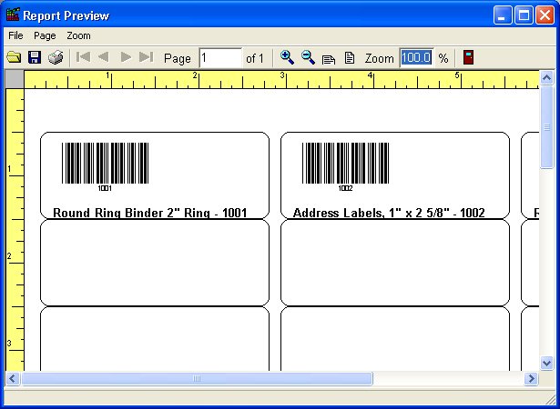warehouse, print barcode labels