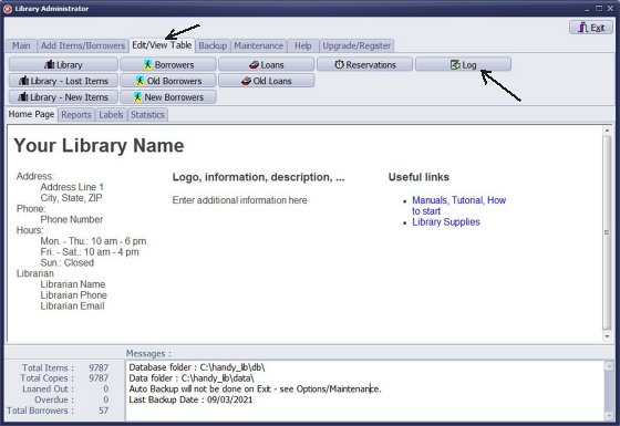 how to access data log file