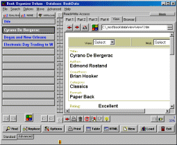 Book Organizer Deluxe - Book database software, catalog your books.
