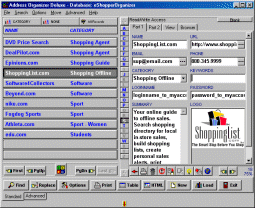 eShopper Organizer Deluxe 3.0 screenshot
