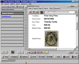 Stamp Organizer Deluxe 4.11 screenshot