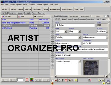 Artist Organizer Pro screenshot