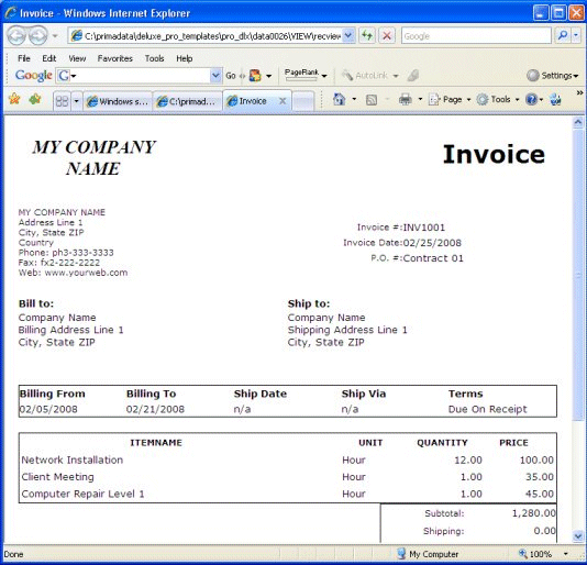 Windows 7 Billing Organizer Pro 3.2b full