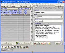 Bug Tracker Deluxe screenshot Bug Tracker Deluxe screenshot