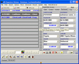 Car Sales Organizer Deluxe screen shot