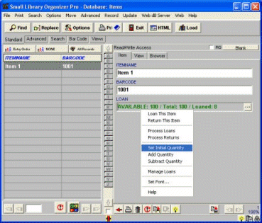 Windows 7 Check In/Out Organizer Pro (loan/return in quantities) 3.2b full