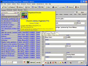 Windows 8 Church Library Organizer Pro full