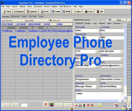 Windows 7 Employee Phone Directory Pro 3.2b full