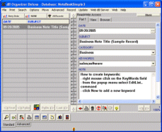 Notes Organizer Deluxe 4.12 screenshot