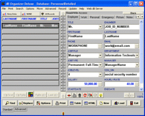 Personnel Employee manager software for Windows. good Screen Shot