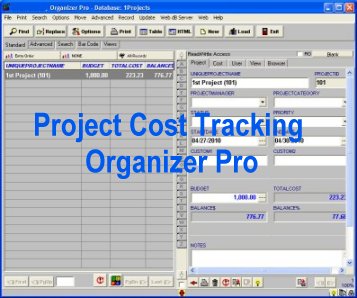 Project Cost Tracking Organizer Pro 3.2b full