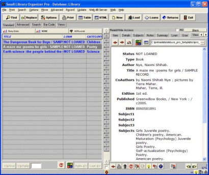 School Library Organizer Pro 3.2 screenshot