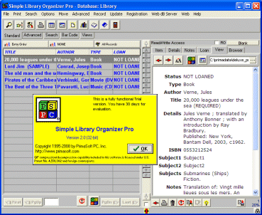 Simple Library Organizer Pro Screenshot