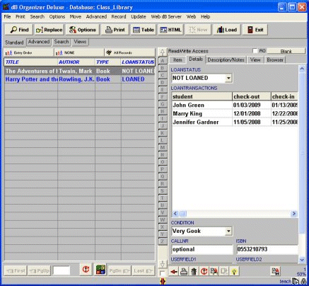 Teacher Organizer Deluxe screen shot