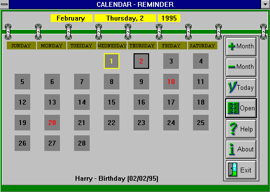Calendar/Reminder - Calendar, reminder for Windows