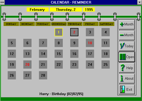 Calendar Reminder