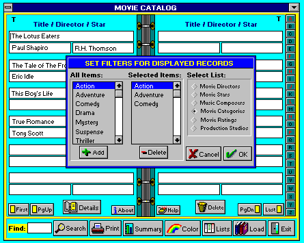 Movie Catalog - Movie Catalog for Windows.