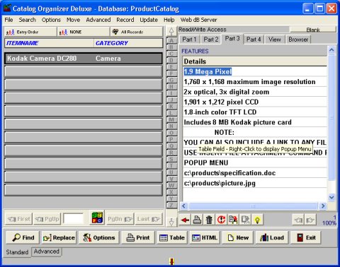 Catalog  software solution template