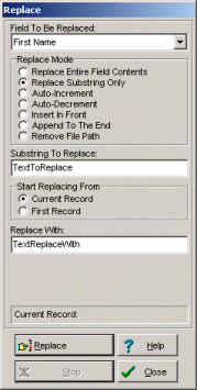 library data global replace
