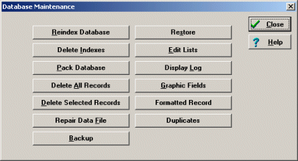 Database software backup