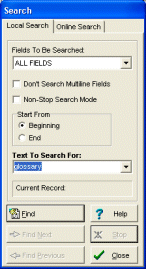 dictionary software search