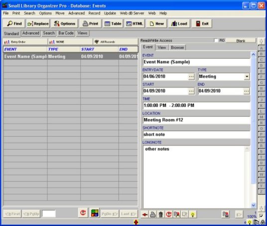 employee events database