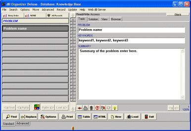 knowledge base software solution template