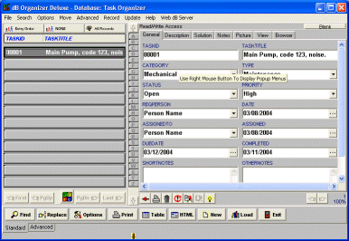 Task software solution template