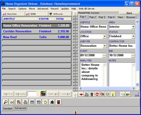 Home Records software solution template