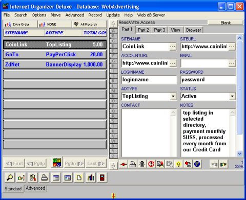 Internet Bookmark software solution template
