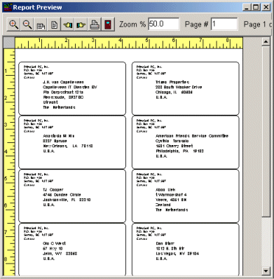 Inventory software label bar codes