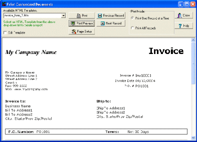 invoice software print invoice