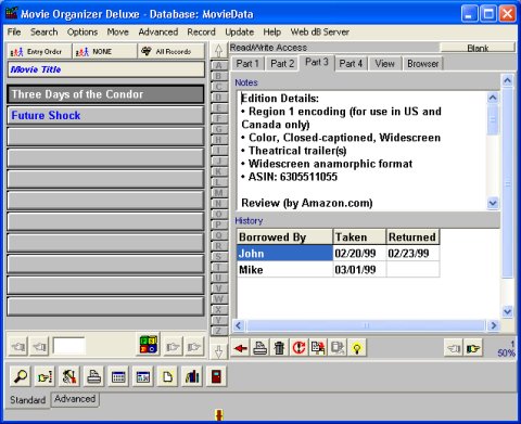 Movie software solution template