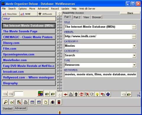 Movie software solution template