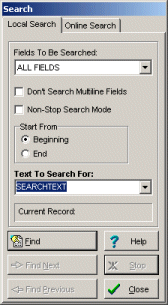 Music software search